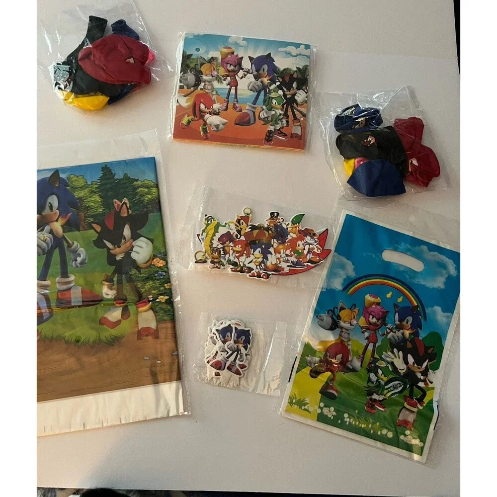 Party Sonic The Hedgehog Party Supplies, Birthday Party Decorations Balloons